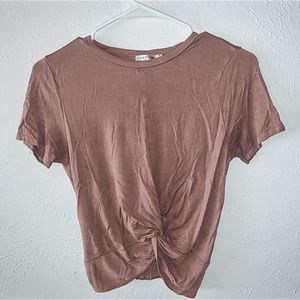 Dark pinkish crop top from Tillys!